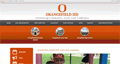 Desktop Screenshot of orangefieldisd.net