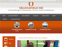 Tablet Screenshot of orangefieldisd.net
