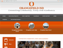 Tablet Screenshot of orangefieldisd.com